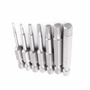 Conjunto Profissional De Brocas Hexagonais (Allen) Magnéticas - 7 Brocas