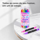 NailLiner - Caneta Esmalte de Ponta Dupla Que Pinta e Decora Suas Unhas Com Acabamento de Salão, Sem Borrar e Sem Sujeira (Oferta Exclusiva)
